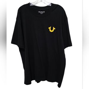 True Religion Black TeeTshirt Short Sleeve Men's Plus Size XL